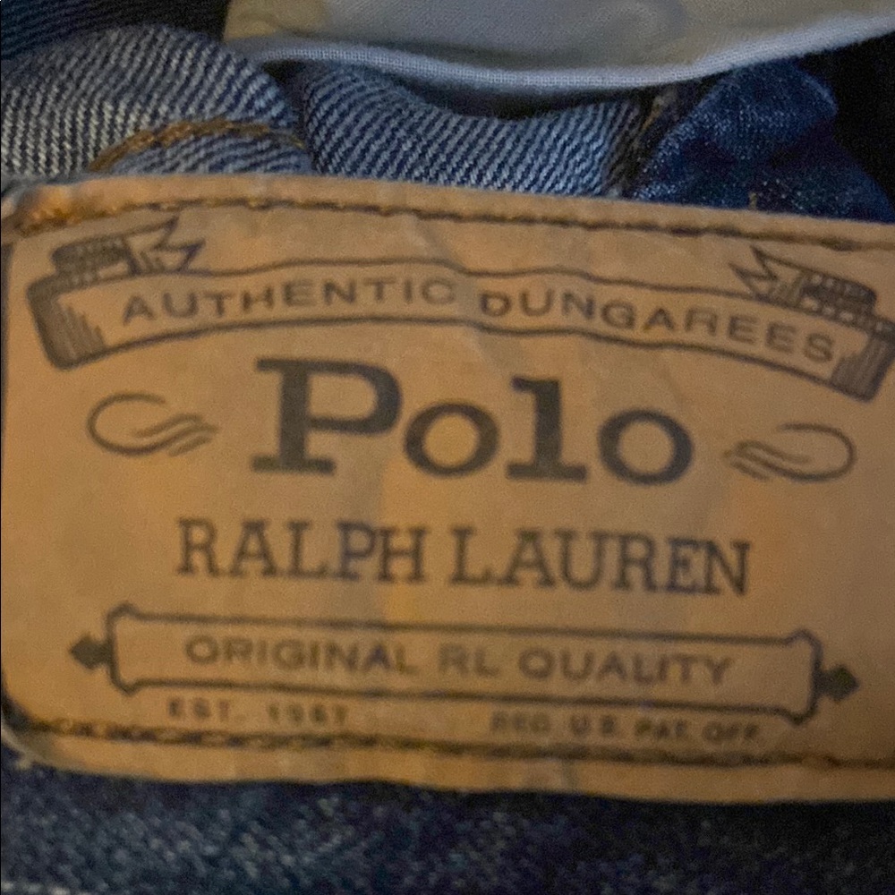 Polo Ralph Lauren Blue Denim Dungarees kid size 12